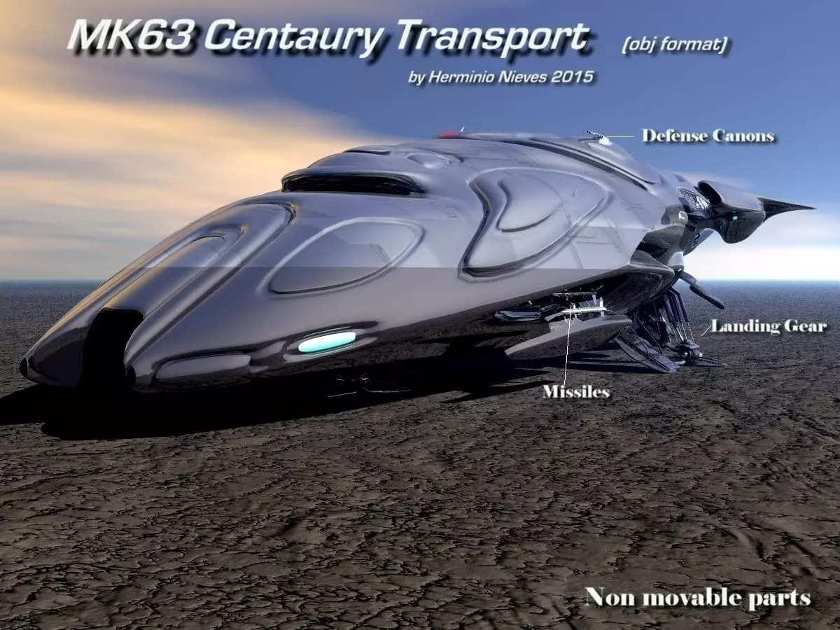 MK63 Centaury Transport 3D model_0