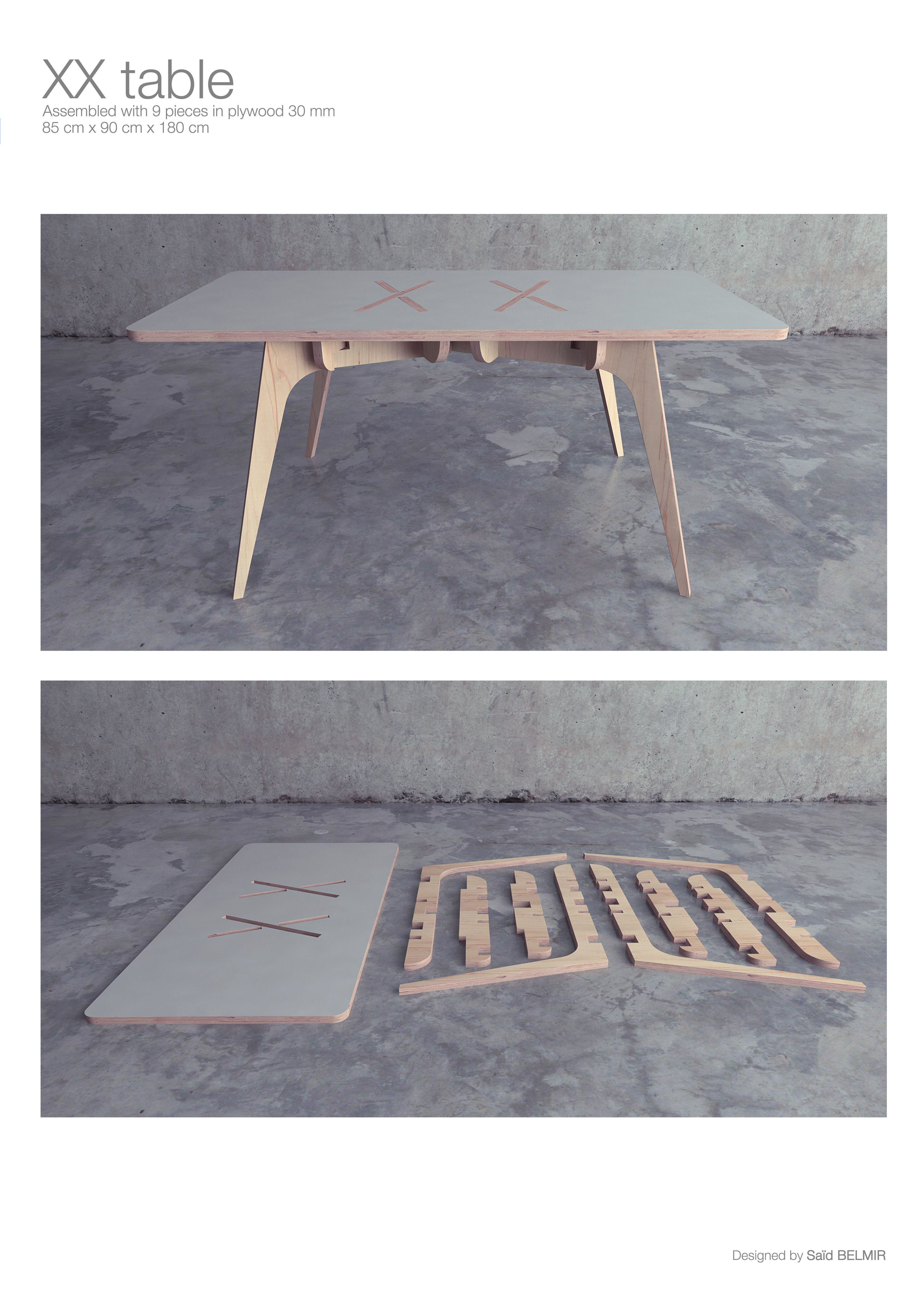 The XX Table 3D model_4