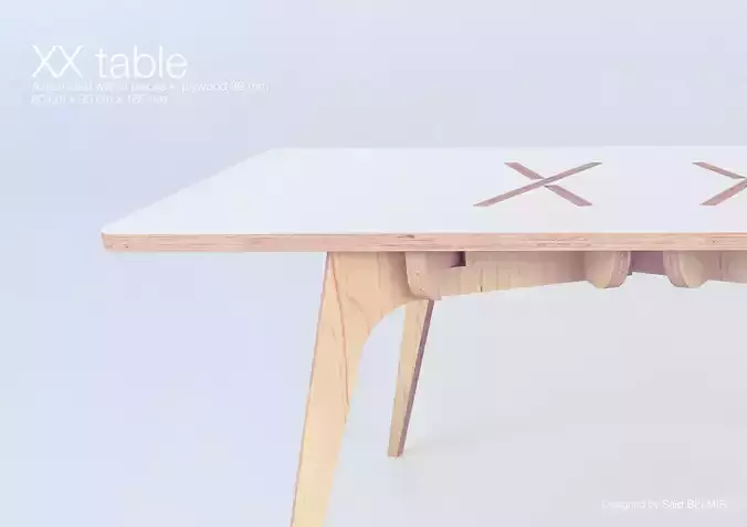 The XX Table 3D model