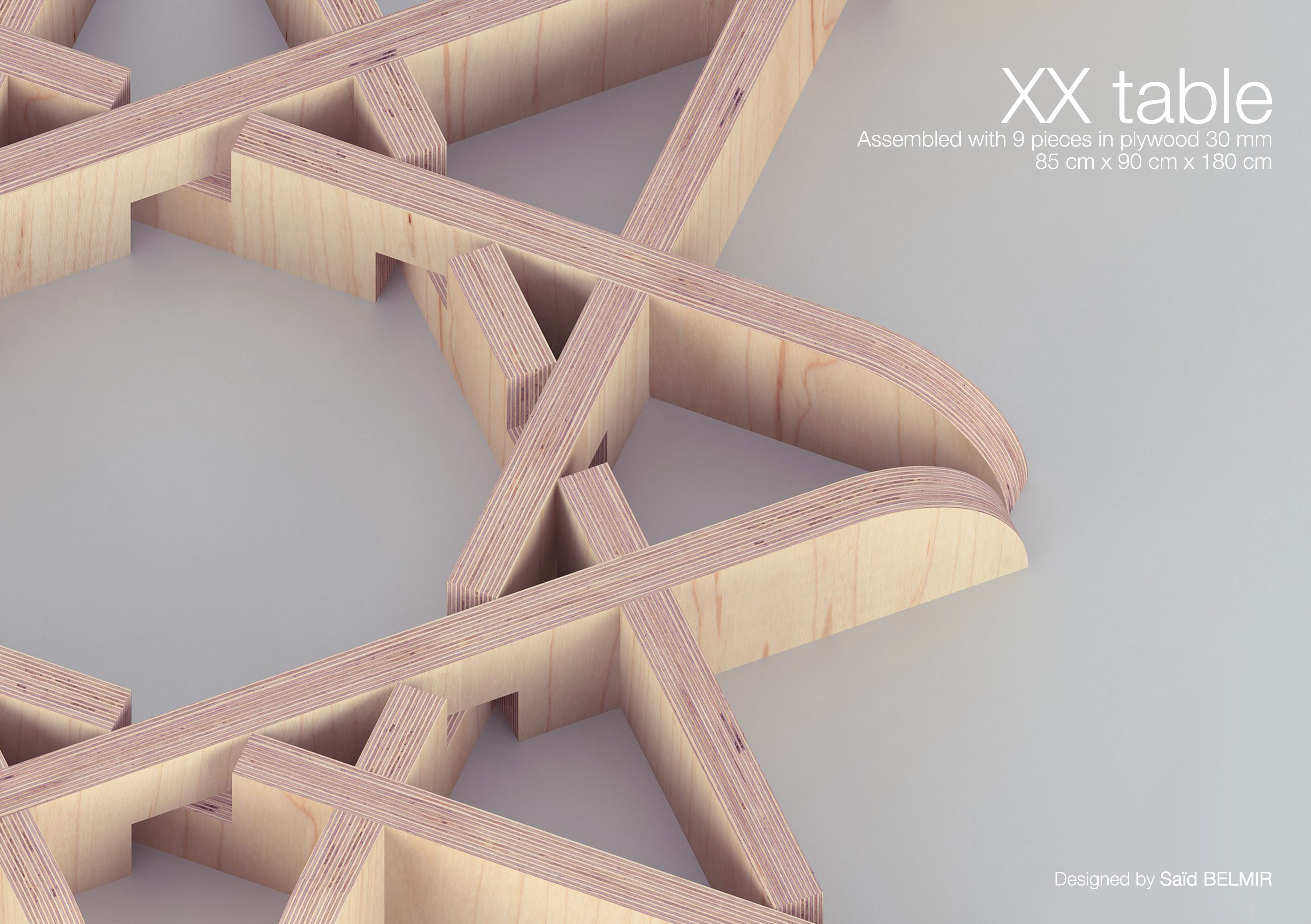 The XX Table 3D model_1