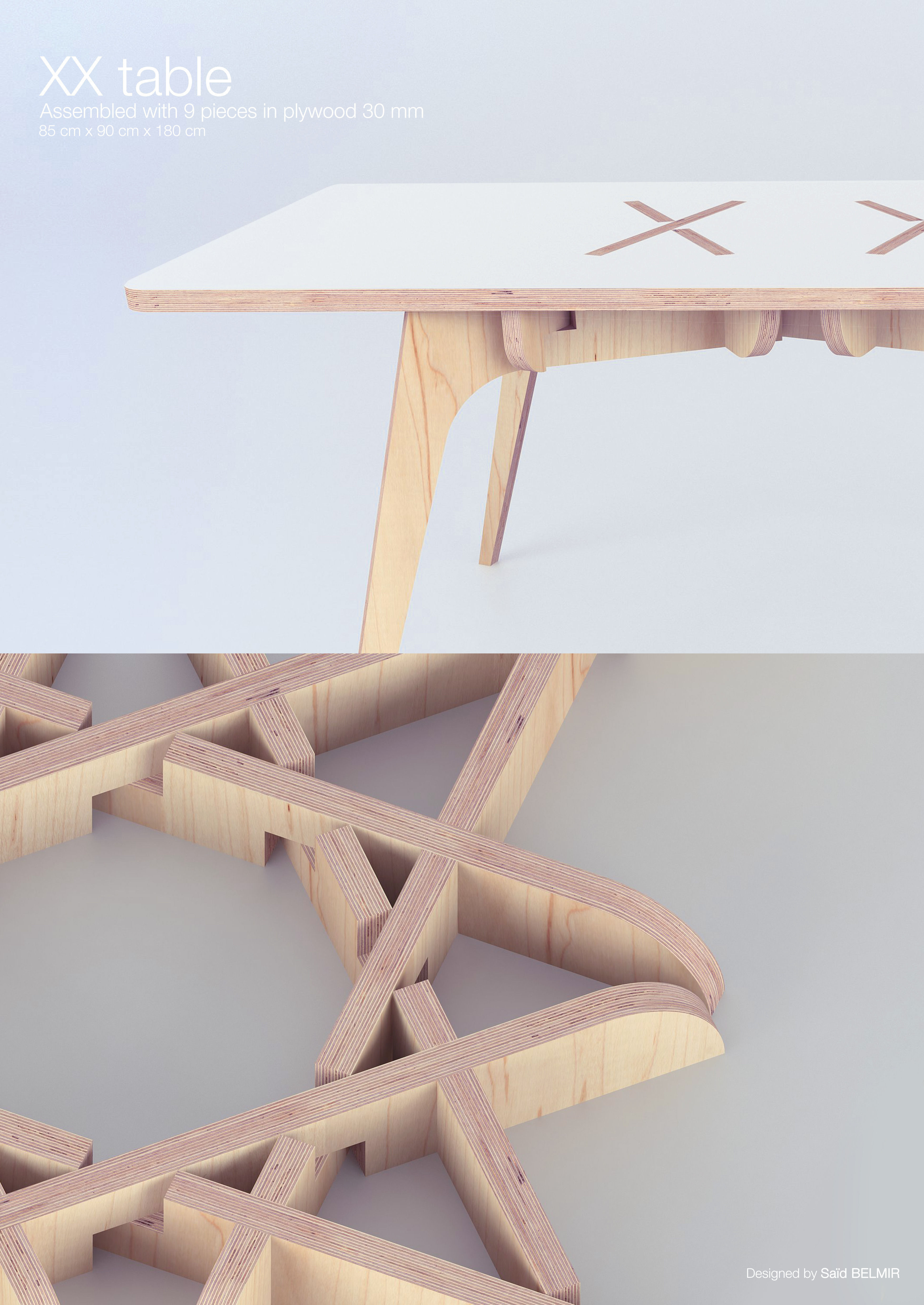 The XX Table 3D model_2