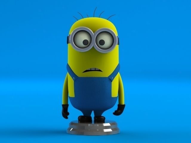 Minion Printable Minifigure 3D Model 3D print model_0