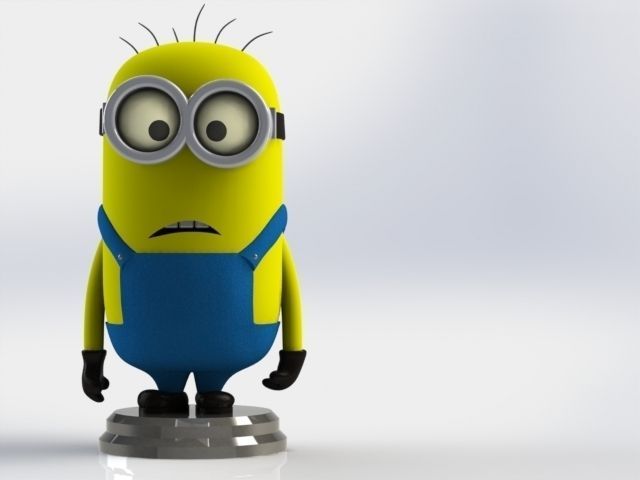 Minion Printable Minifigure 3D Model 3D print model_4