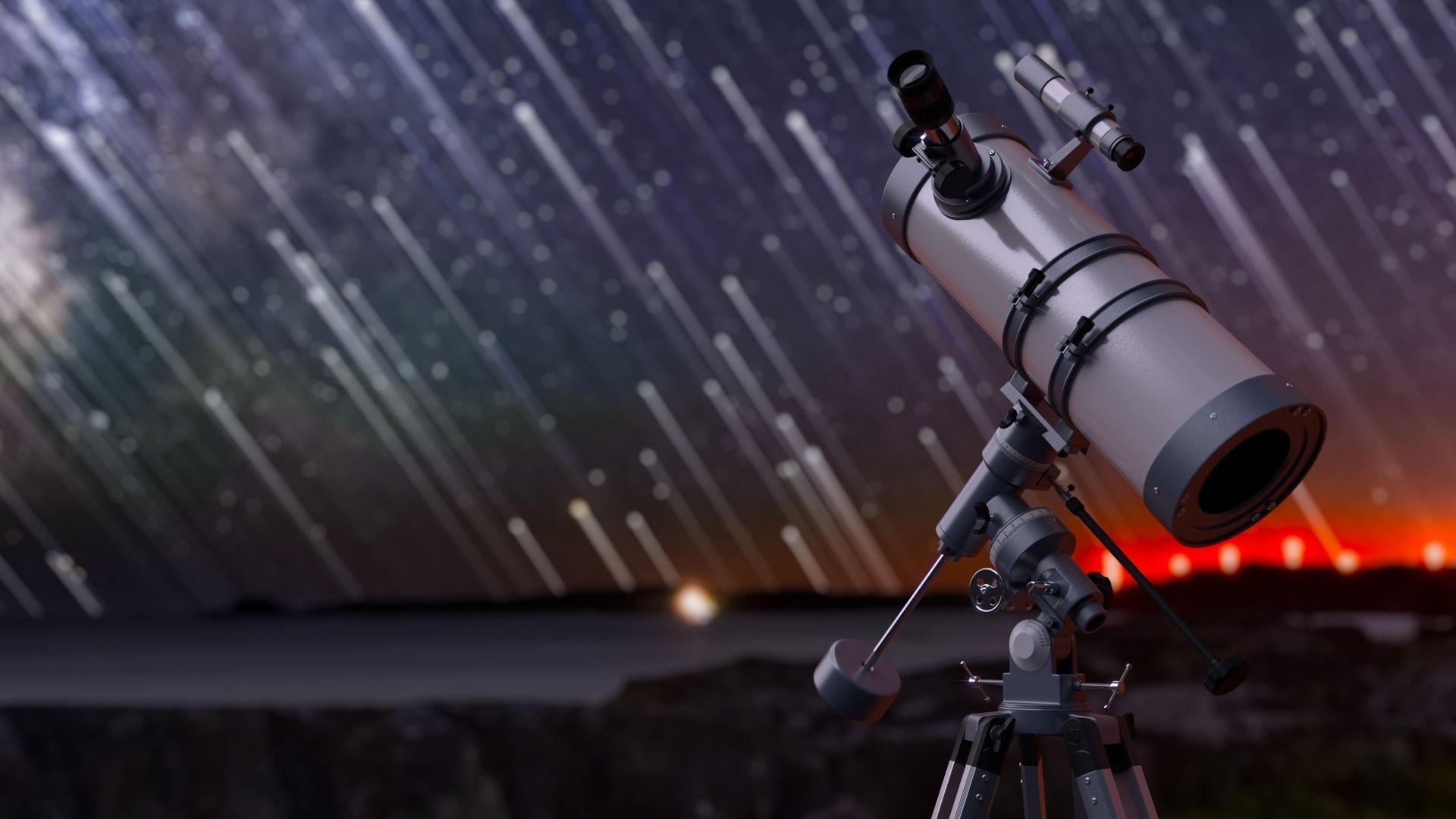 Reflector Telescope 3D model_13