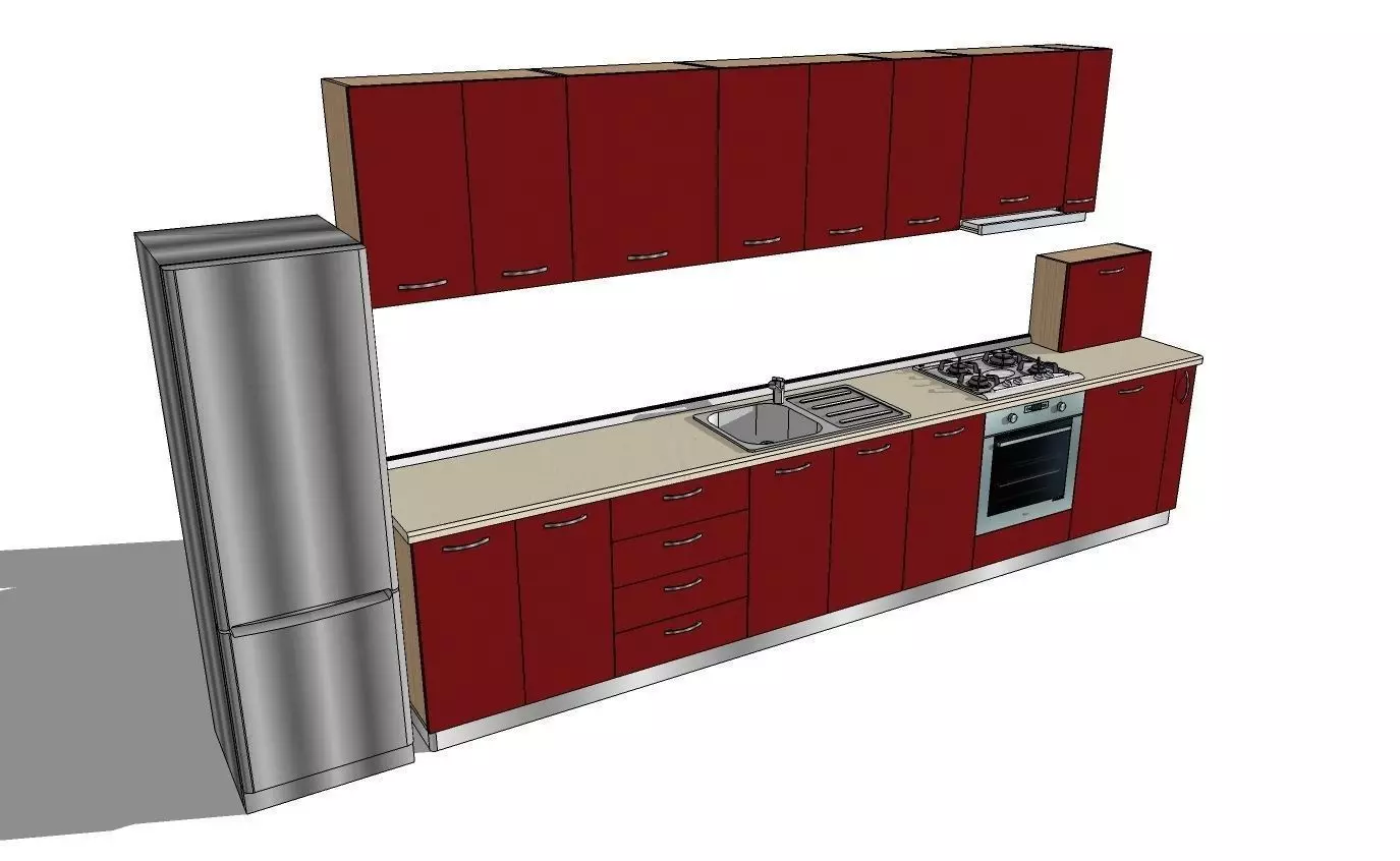 Kitchen Cosmin Free 3D model