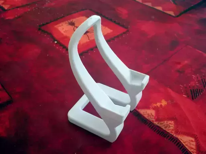 Artistic phone stand 3D print model