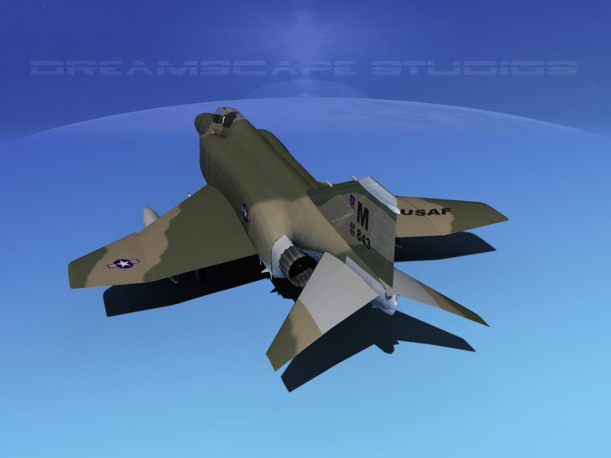 McDonnell Douglas F-4E Phantom II V01 3D model_7