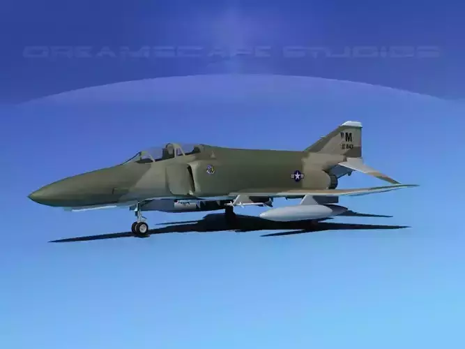 McDonnell Douglas F-4E Phantom II V01 3D model