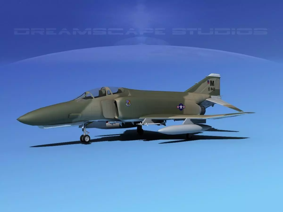 McDonnell Douglas F-4E Phantom II V01 3D model_0