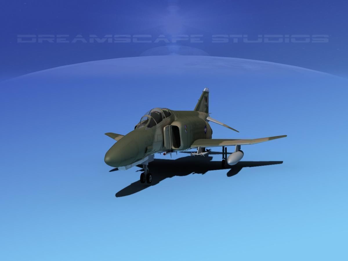 McDonnell Douglas F-4E Phantom II V01 3D model_1