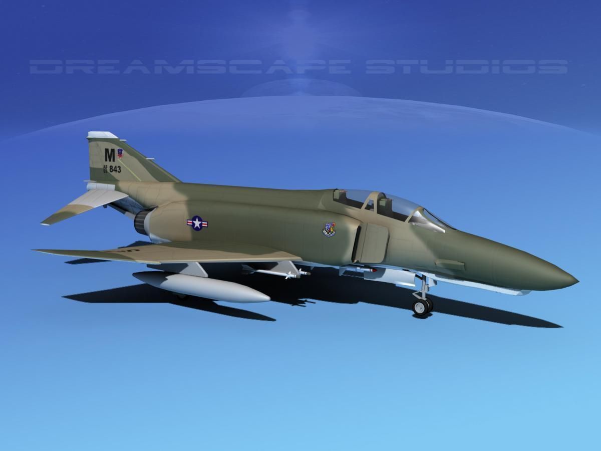 McDonnell Douglas F-4E Phantom II V01 3D model_3