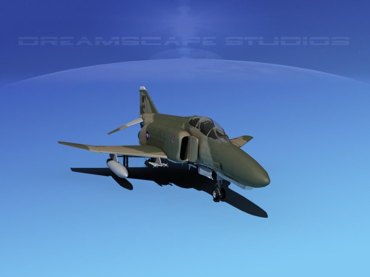McDonnell Douglas F-4E Phantom II V01 3D model_2