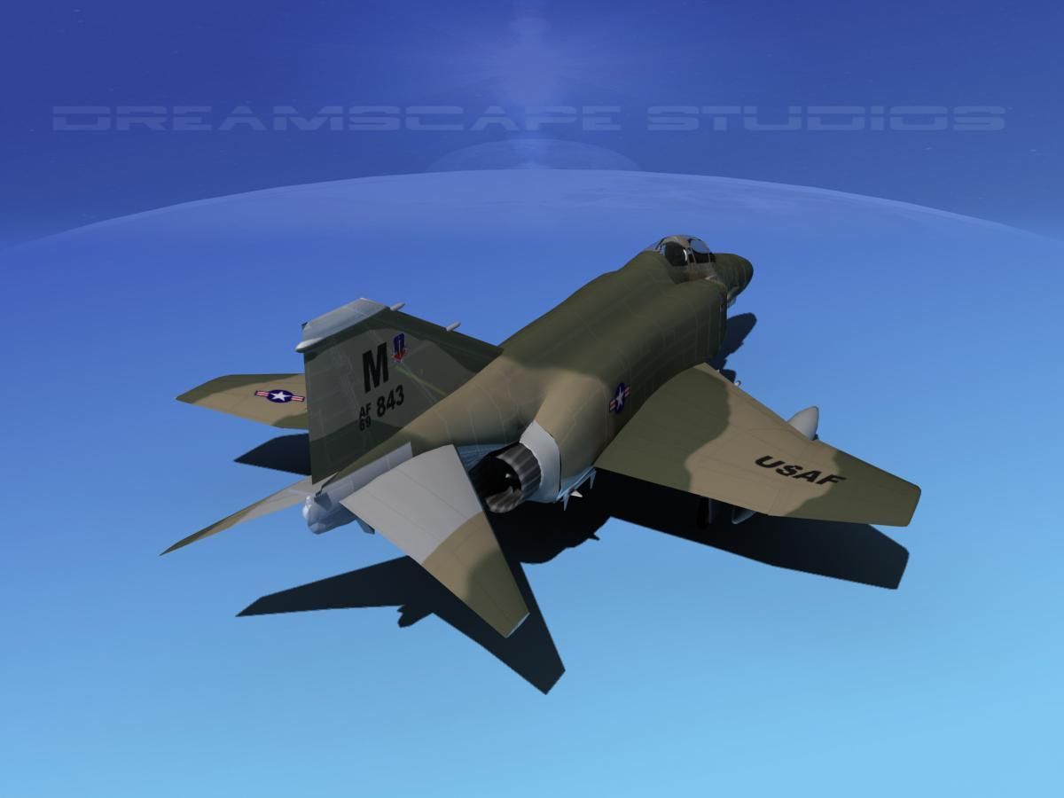 McDonnell Douglas F-4E Phantom II V01 3D model_6