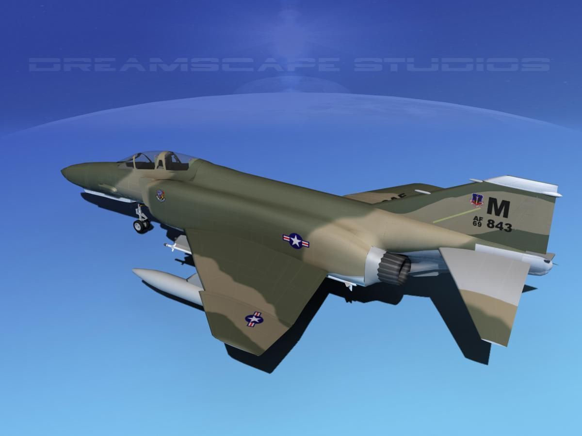 McDonnell Douglas F-4E Phantom II V01 3D model_8