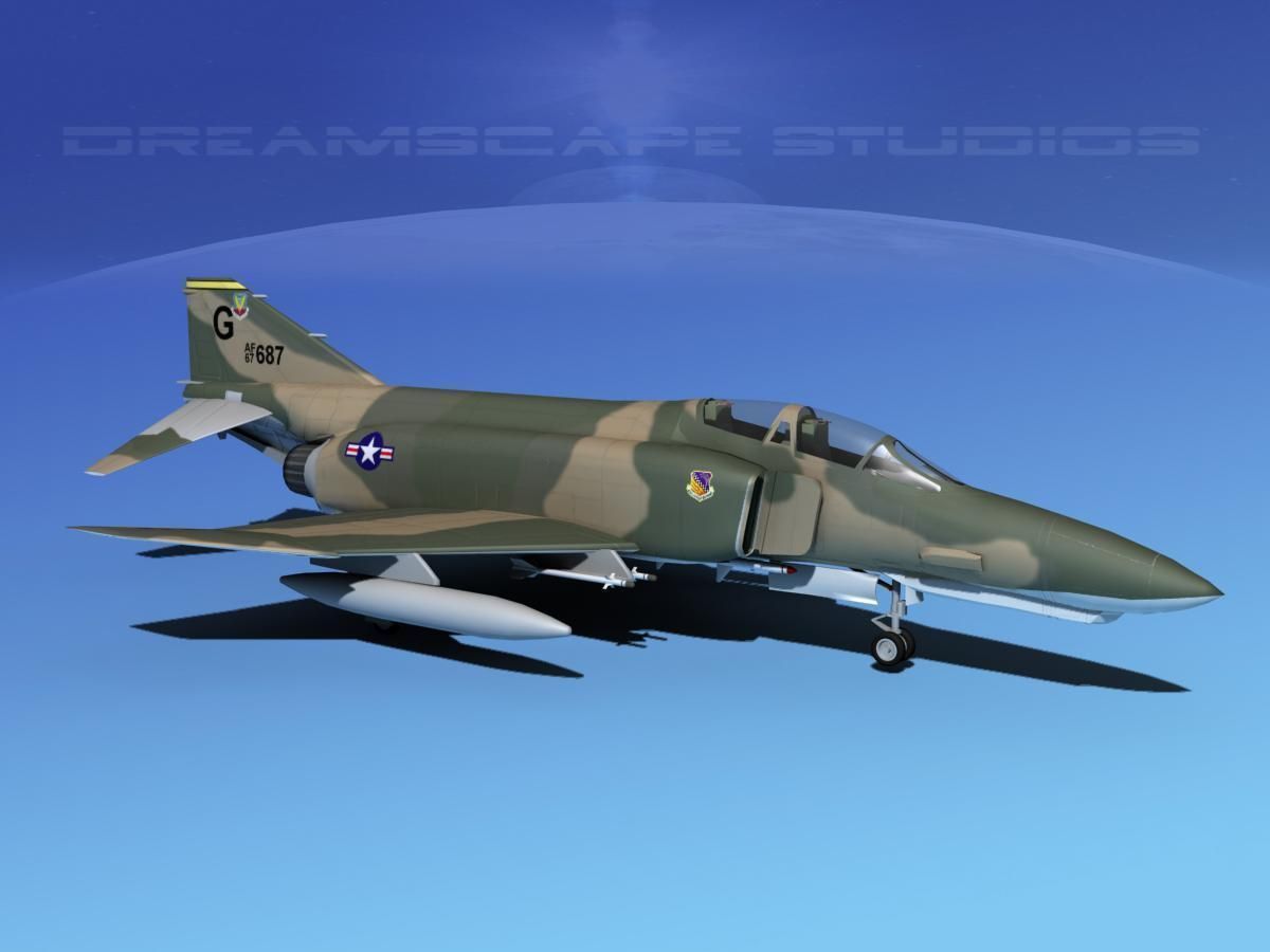 McDonnell Douglas F-4E Phantom II V02 3D model_3