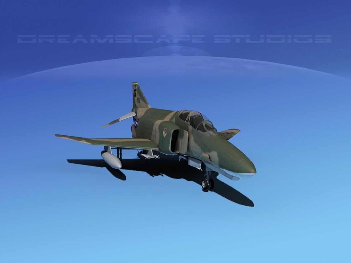 McDonnell Douglas F-4E Phantom II V02 3D model_2