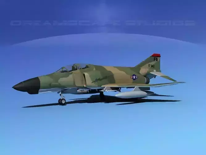 McDonnell Douglas F-4E Phantom II V03 3D model