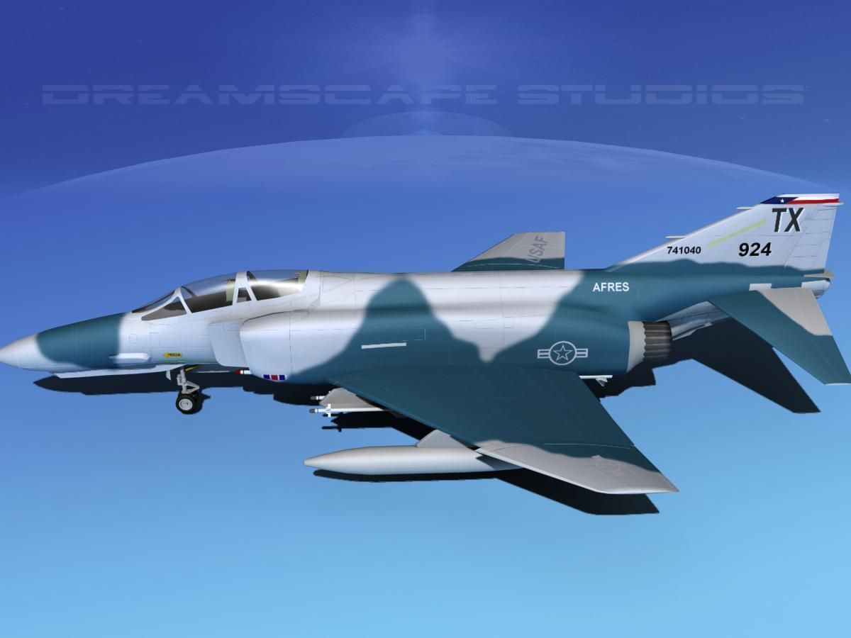 McDonnell Douglas F-4E Phantom II V05 3D model_9