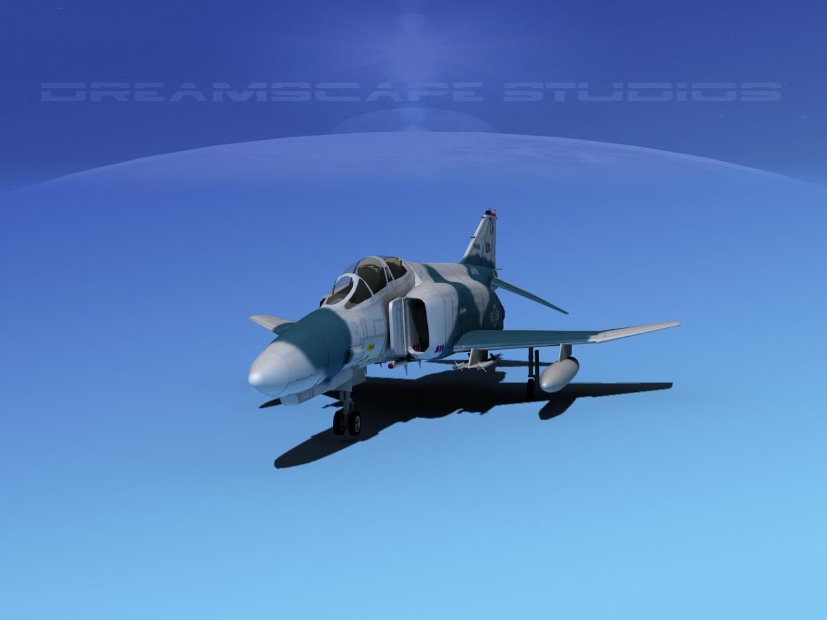 McDonnell Douglas F-4E Phantom II V05 3D model_1