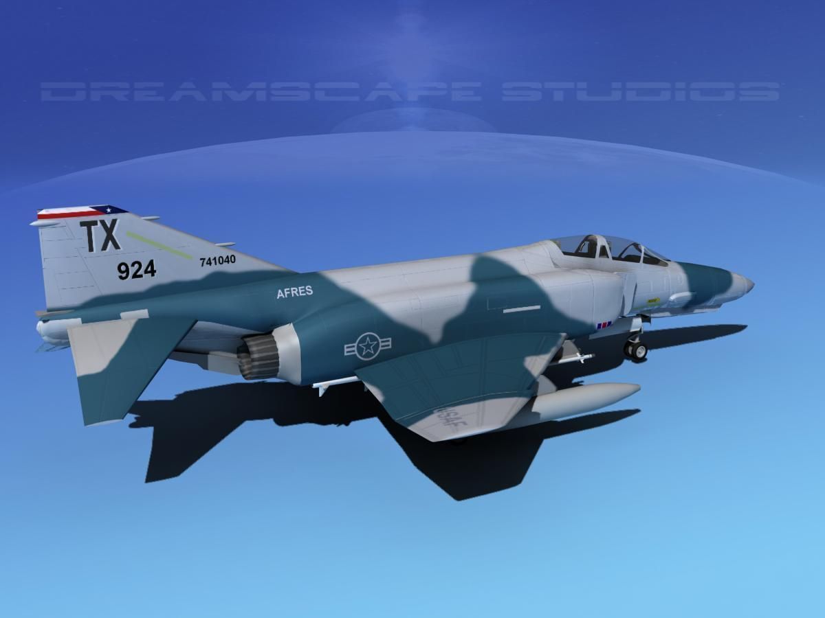 McDonnell Douglas F-4E Phantom II V05 3D model_5