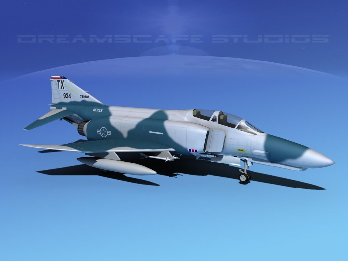 McDonnell Douglas F-4E Phantom II V05 3D model_3