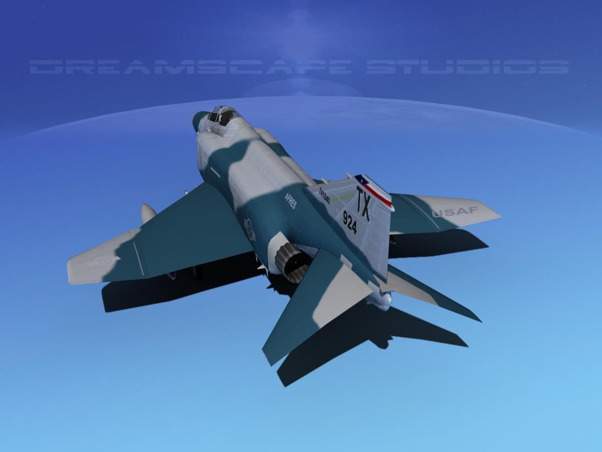 McDonnell Douglas F-4E Phantom II V05 3D model_7