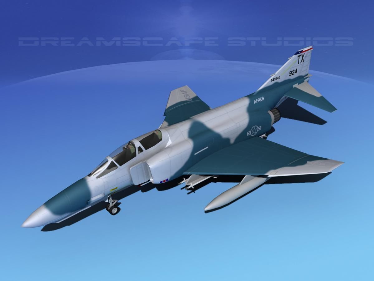 McDonnell Douglas F-4E Phantom II V05 3D model_10