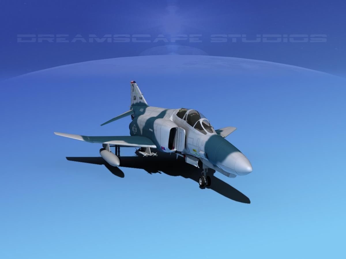 McDonnell Douglas F-4E Phantom II V05 3D model_2