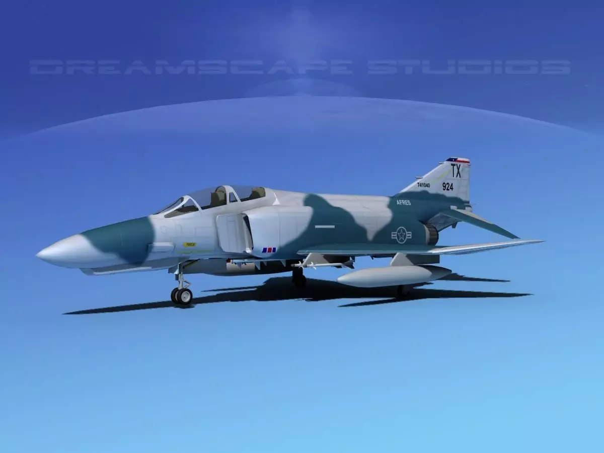 McDonnell Douglas F-4E Phantom II V05 3D model_0