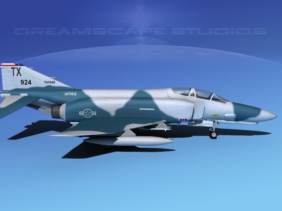 McDonnell Douglas F-4E Phantom II V05 3D model_4
