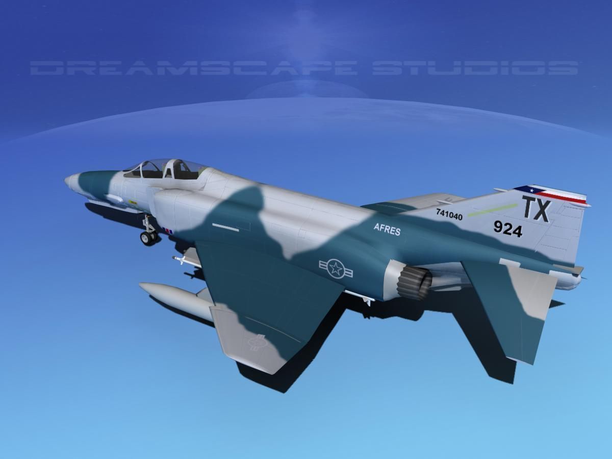 McDonnell Douglas F-4E Phantom II V05 3D model_8