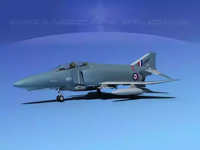 McDonnell Douglas F-4E Phantom II V06 3D model