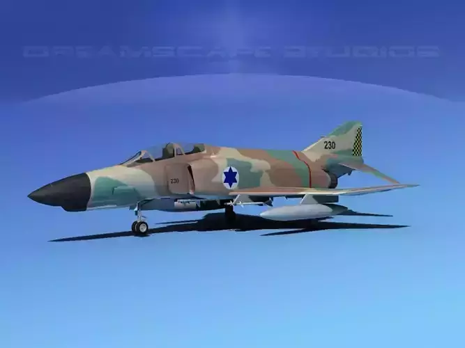 McDonnell Douglas F-4E Phantom II V07 3D model