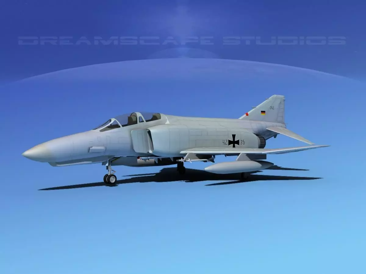 McDonnell Douglas F-4E Phantom II V09 3D model