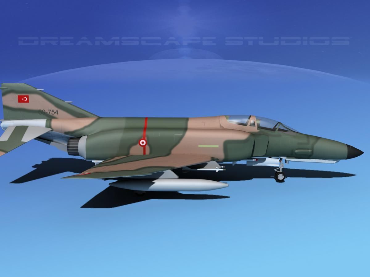 McDonnell Douglas F-4E Phantom II V10 3D model_4