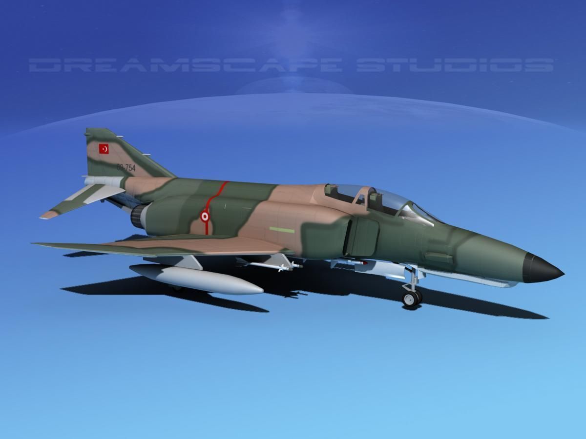 McDonnell Douglas F-4E Phantom II V10 3D model_3