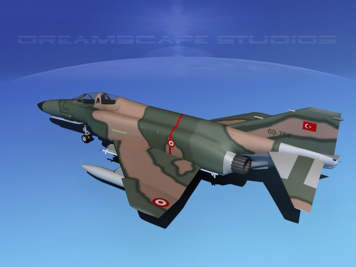 McDonnell Douglas F-4E Phantom II V10 3D model_8