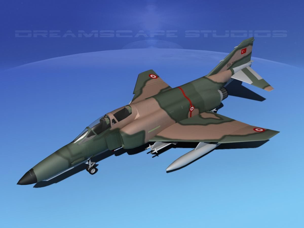 McDonnell Douglas F-4E Phantom II V10 3D model_10