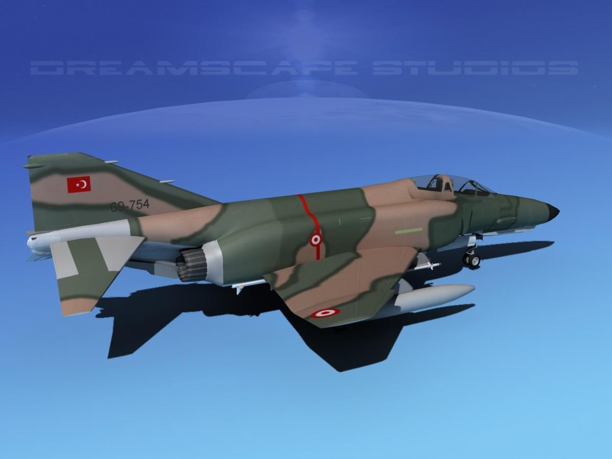 McDonnell Douglas F-4E Phantom II V10 3D model_5