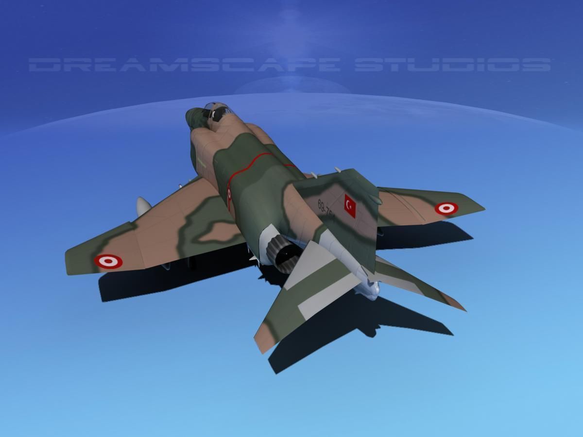 McDonnell Douglas F-4E Phantom II V10 3D model_7