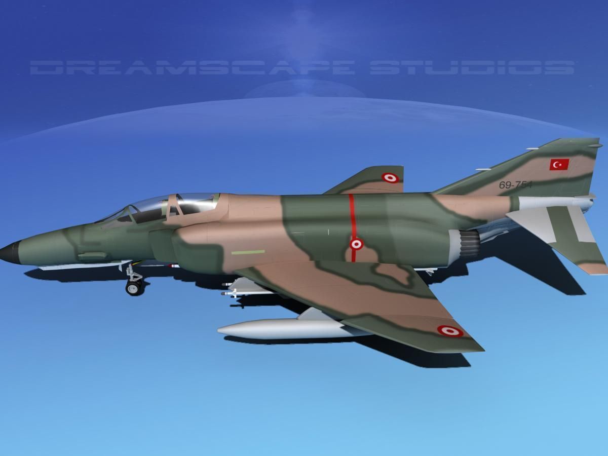 McDonnell Douglas F-4E Phantom II V10 3D model_9