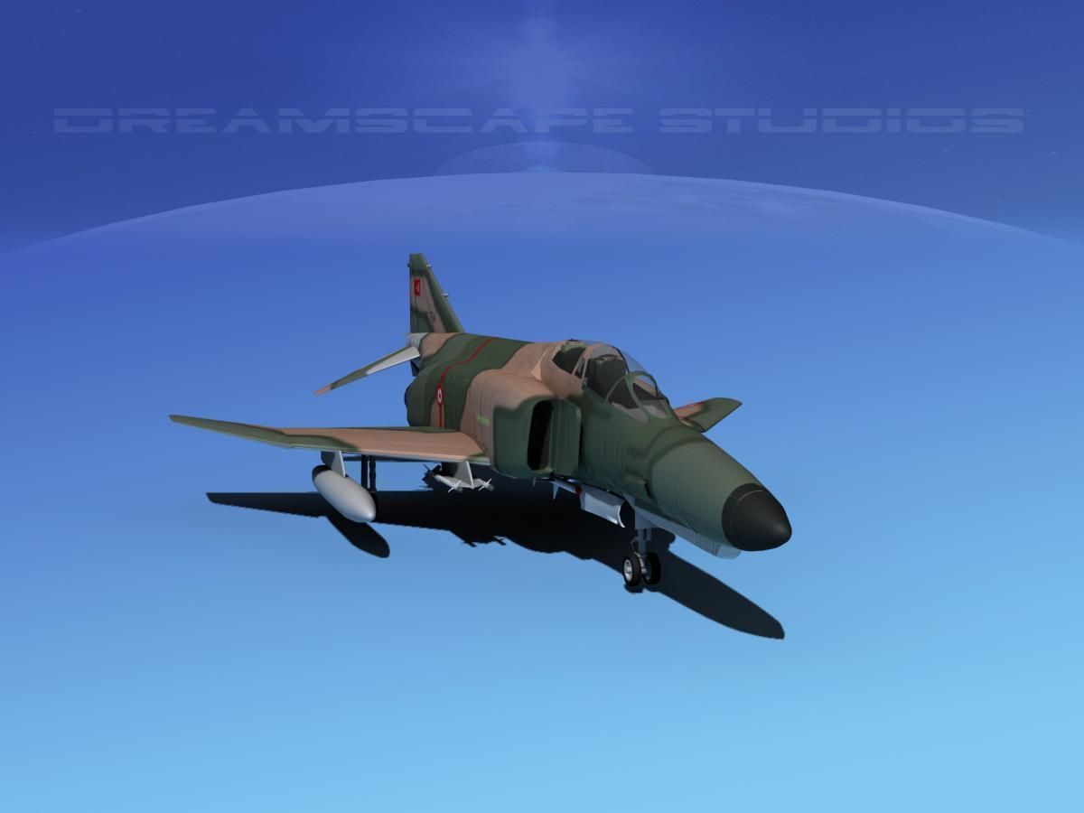 McDonnell Douglas F-4E Phantom II V10 3D model_2