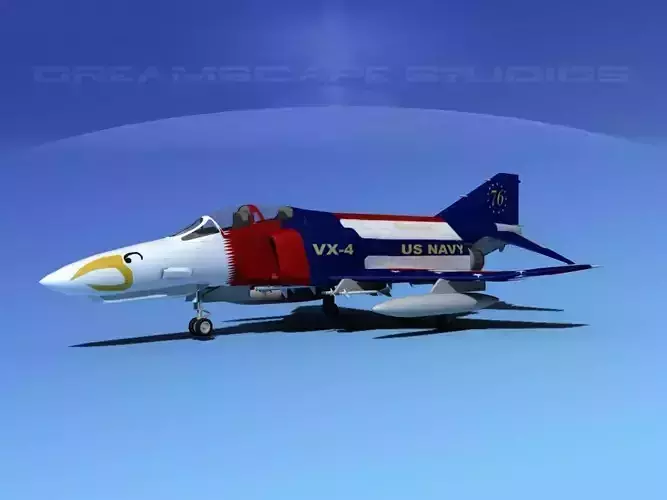 McDonnell Douglas F-4E Phantom II V16 3D model