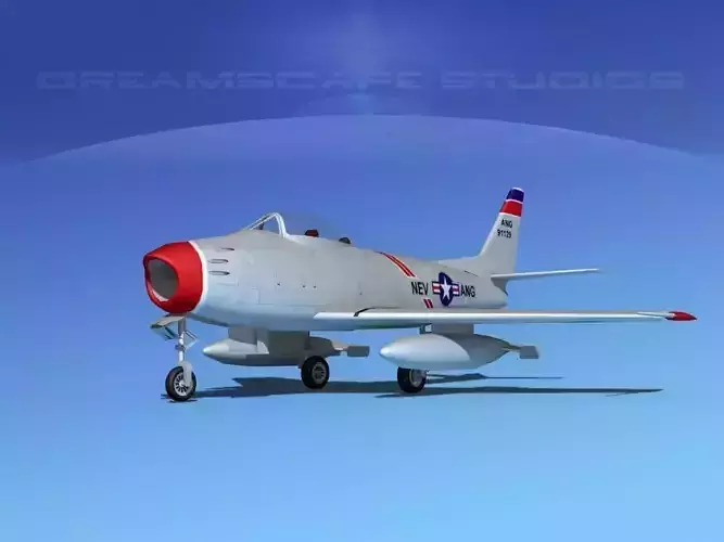 North American F-86 Sabre Jet V09 NEV ANG