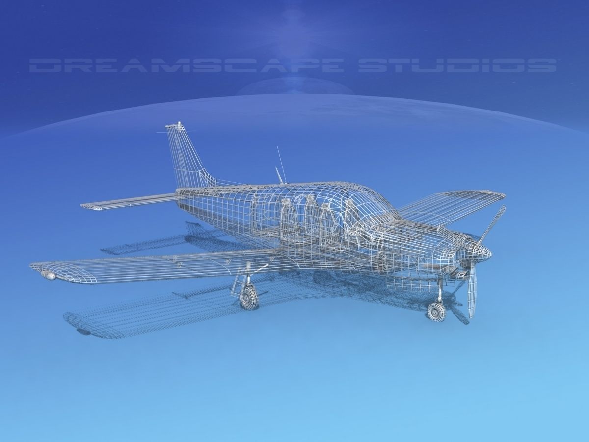 Piper Turbo Arrow 240 V13 3D model_12