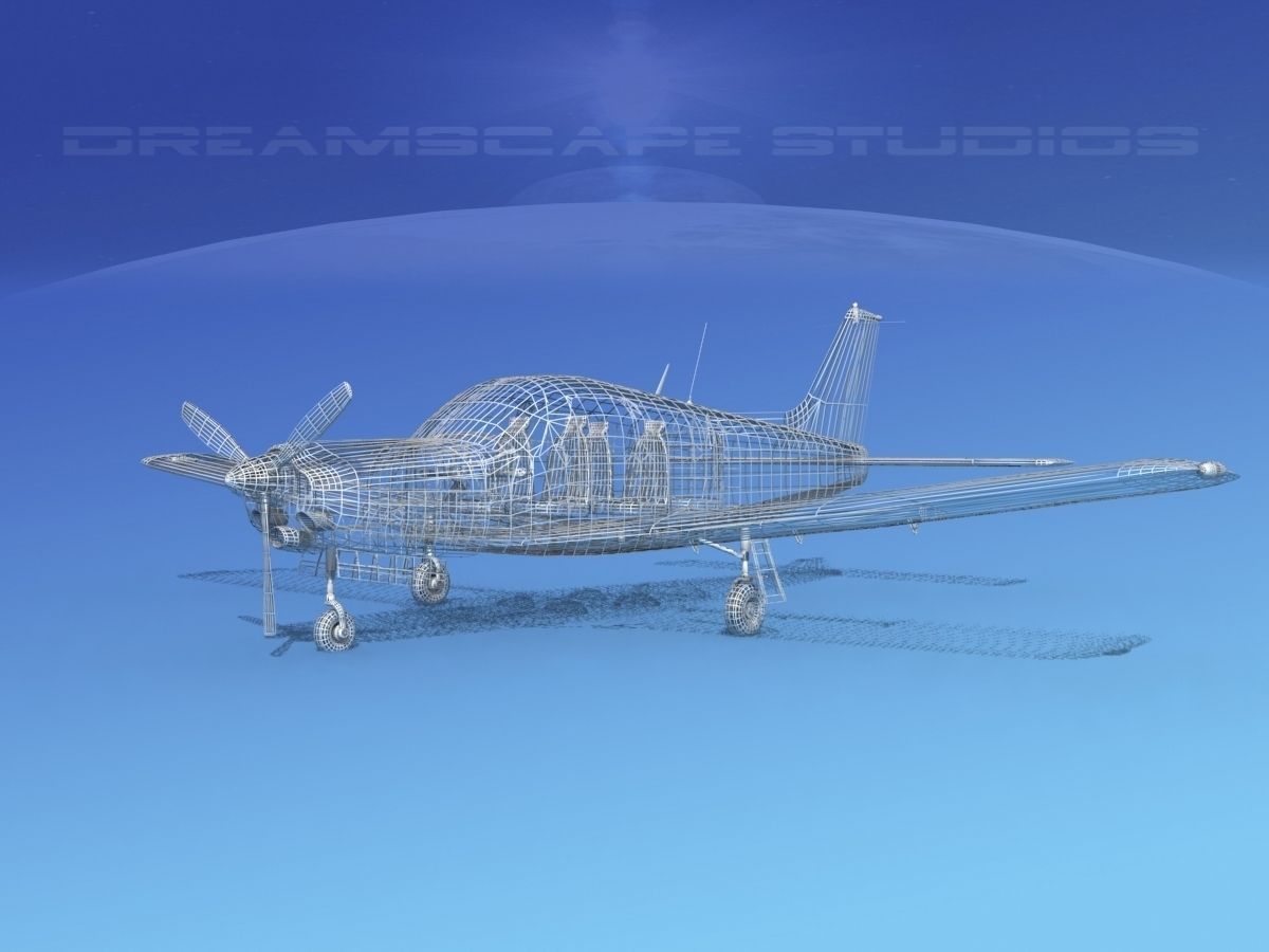 Piper Turbo Arrow 240 V13 3D model_11