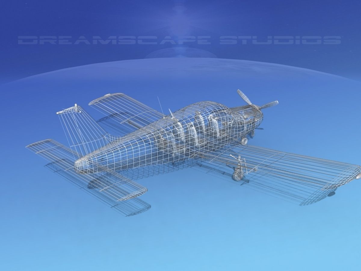 Piper Turbo Arrow 240 V13 3D model_14