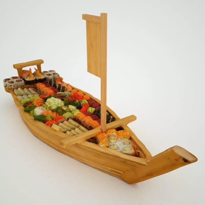 Titanic Sushi Boat Low-poly 3D model