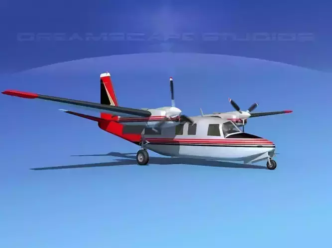 Aero Commander 500 V01 3D model