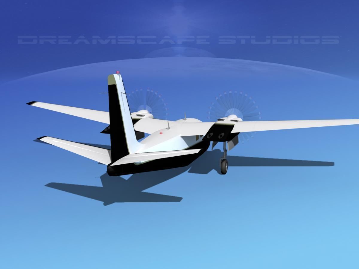 Aero Commander 500 V07 3D model_3